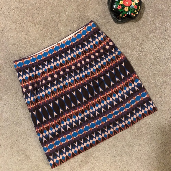 J.crew Gemstone Salon Mini In Print Skirt - Picture 2 of 3